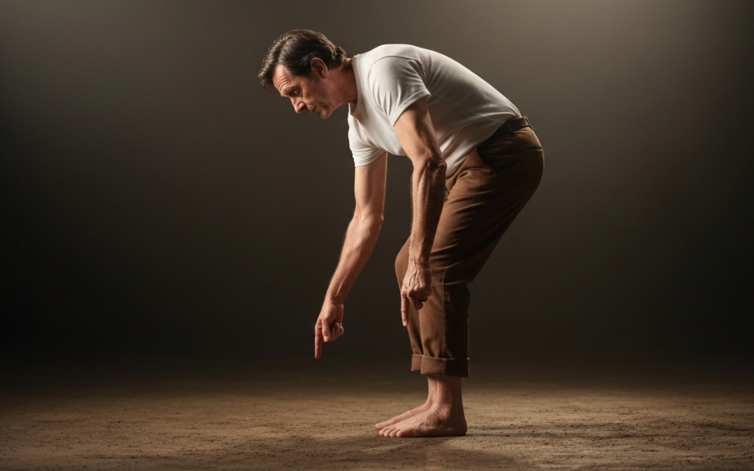 Man Showing His Flat Feet